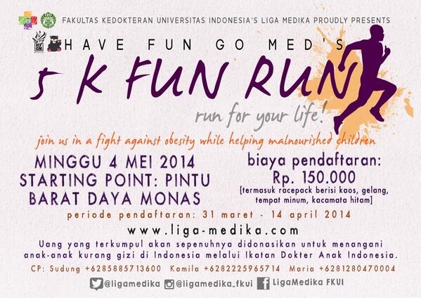 Fun Run Have Fun Go Med’s FK UI 2014