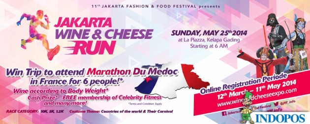 Jakarta Wine And Cheese Run 2014