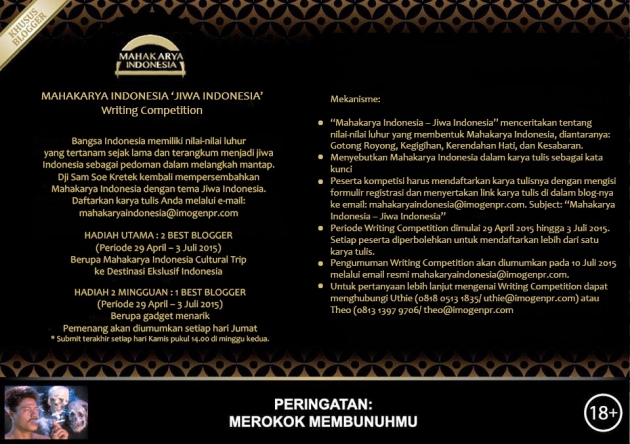 Mahakarya Indonesia - Jiwa Indonesia Jurnalis Writing Competition