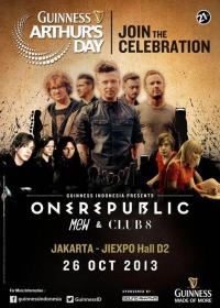 One Republic, Mew, Club 8 Ramaikan Guinness Arthur Day 2013 Di Jakarta